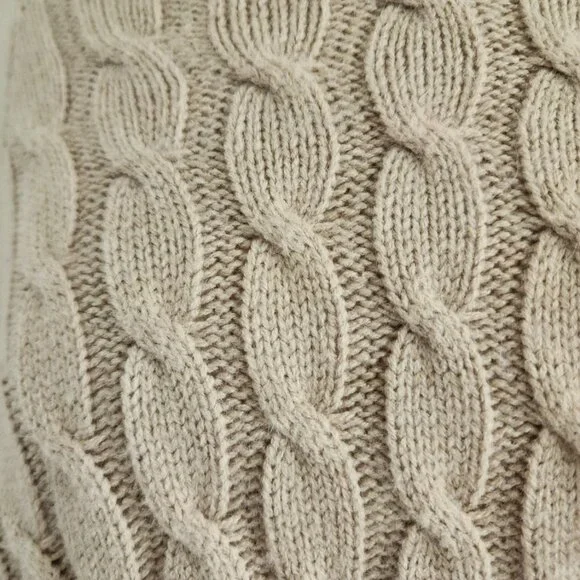 Cozy Chic Cable Knit Sweater Poncho - Picture 9 of 14